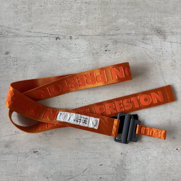 Heron Preston Orange "Style" Women's Tab Belt - Festival Ready - Picture 1 of 7